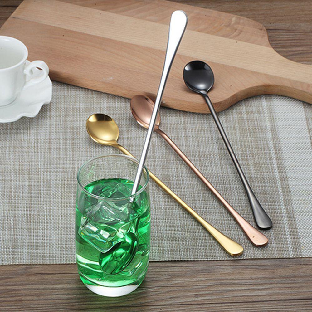 24cm Stainless Steel Tableware Home Long Handle Teaspoons Ice Cream Spoon Spoon Coffee Spoon