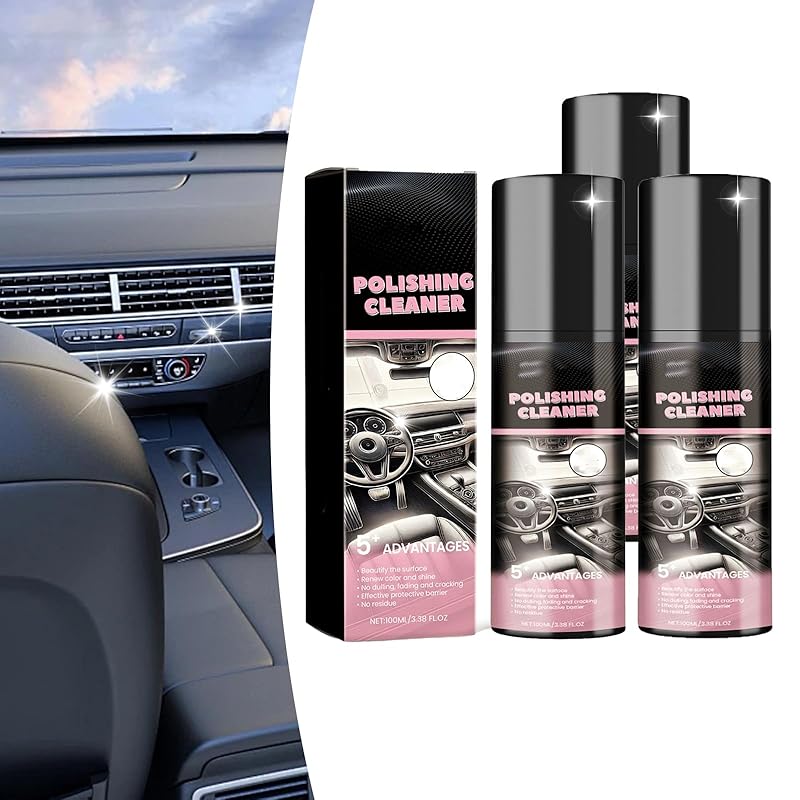 2025 New Polishing Cleaner Car Interior - Restore to Factory Like Condition Interior Detailer - 100ml Polishing Cleaner for Car Interior