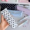 Snap Button Closure Storage Pouch Portable Design Stationery Organizer  Student