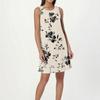 Women's Fashion Beach Dress Sleeveless Round Neck Floral Print Dress