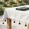 4pcs Solid Metal Ball Curtain Drape Holder Windproof Table Cover Pendant Clips  Home Dining