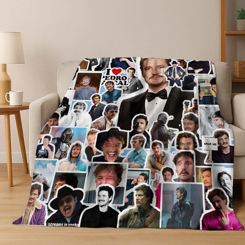 Jose Pedro Balmaceda Pascal Star Flannel Blanket Soft Warm Blanket for Bedroom Living Room Bed Travel Camping Picnic Gift