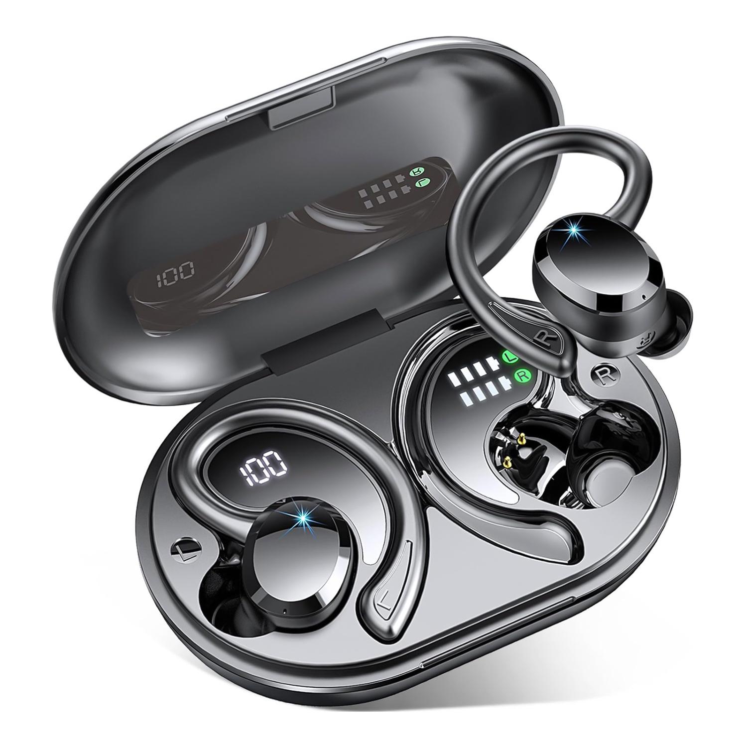 

Q38 Waterproof Bluetooth In-ear Earphones with Digital Display - New Model, Hot-Selling Sports Ear-hook Stereo.
