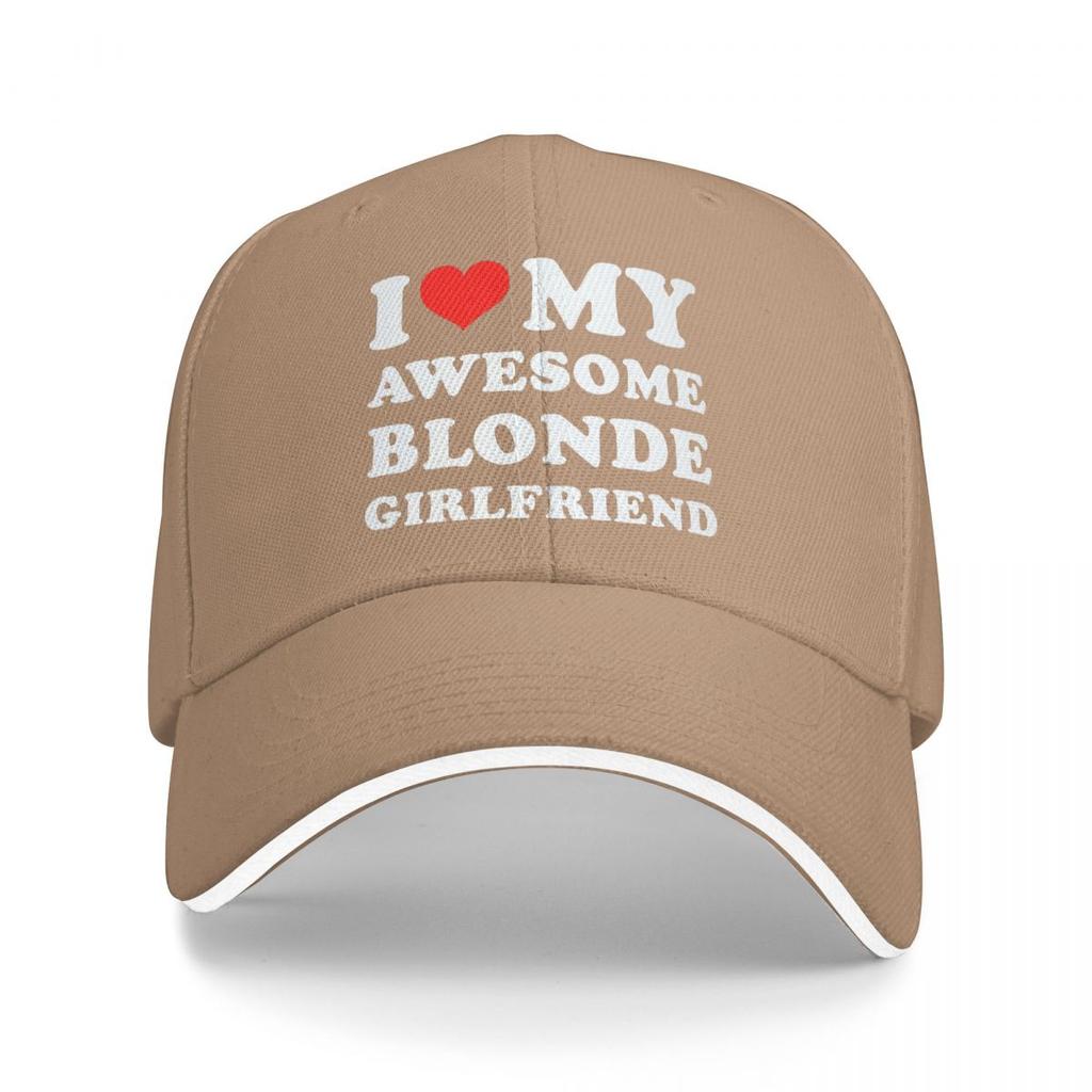 Czapki z daszkiem Zabawne Kocham Moją Gorącą Blond Wdzięczność Niesamowite Spersonalizowane Damskie Męskie Sportowe Letnie Czapki