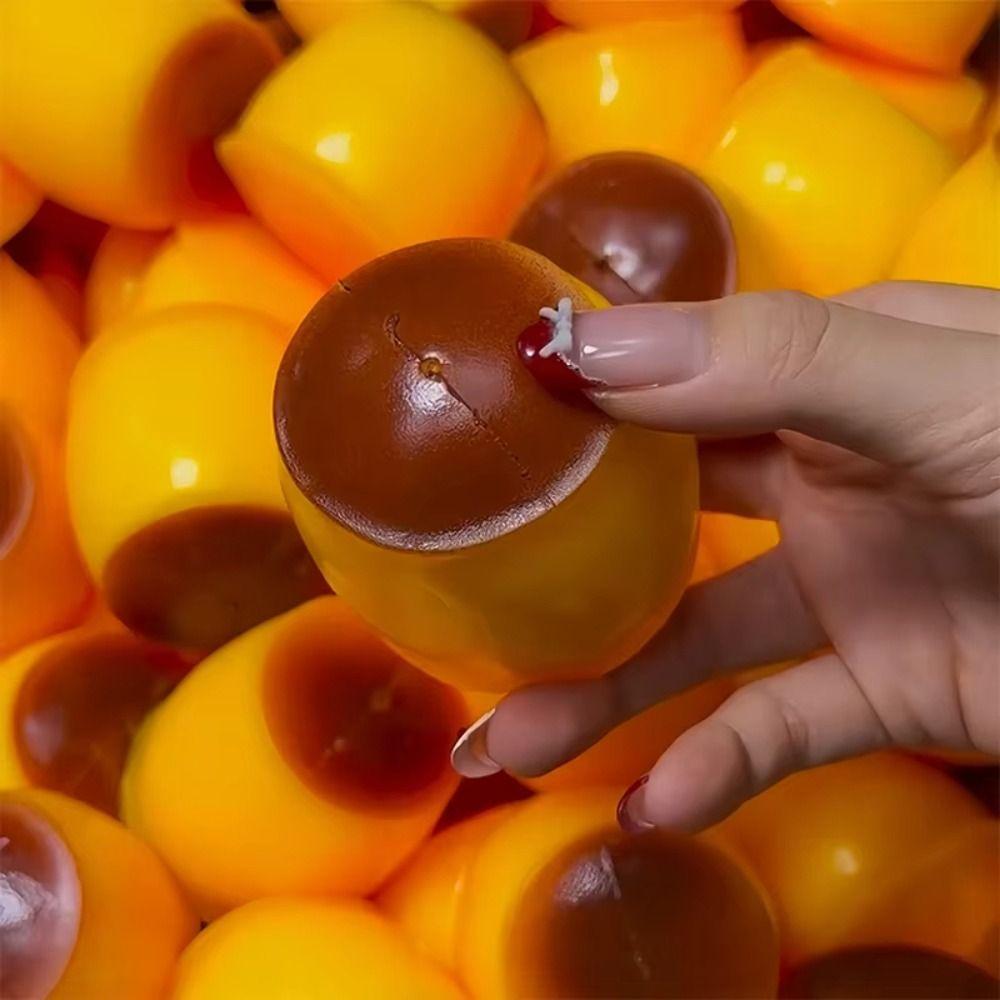 Caramel Squeezing Ball Fun Release Pudding Squishy Toy Fidget Pudding Handmade Ball Kids Adults