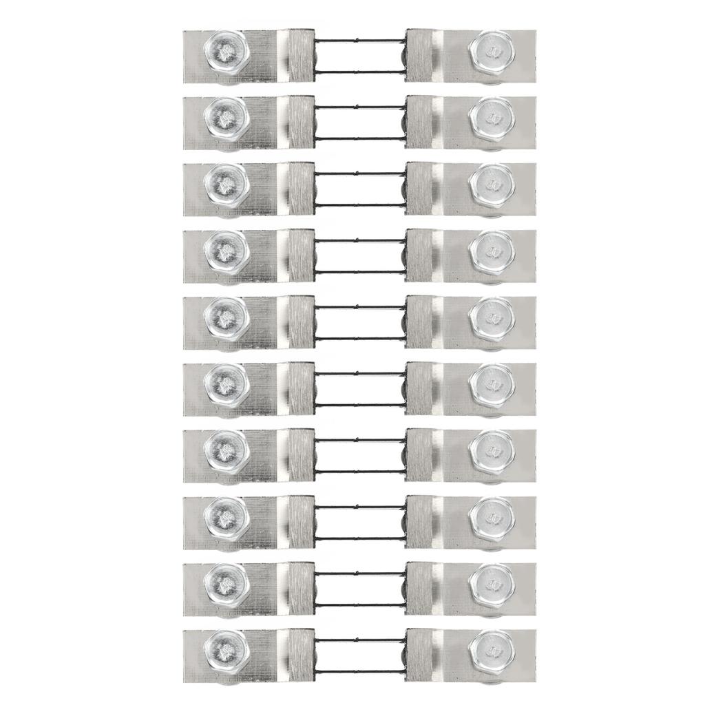 10PCS Current Measuring Shunt Resistor Fixed On One Piece for DC Ammeter Power Generation System