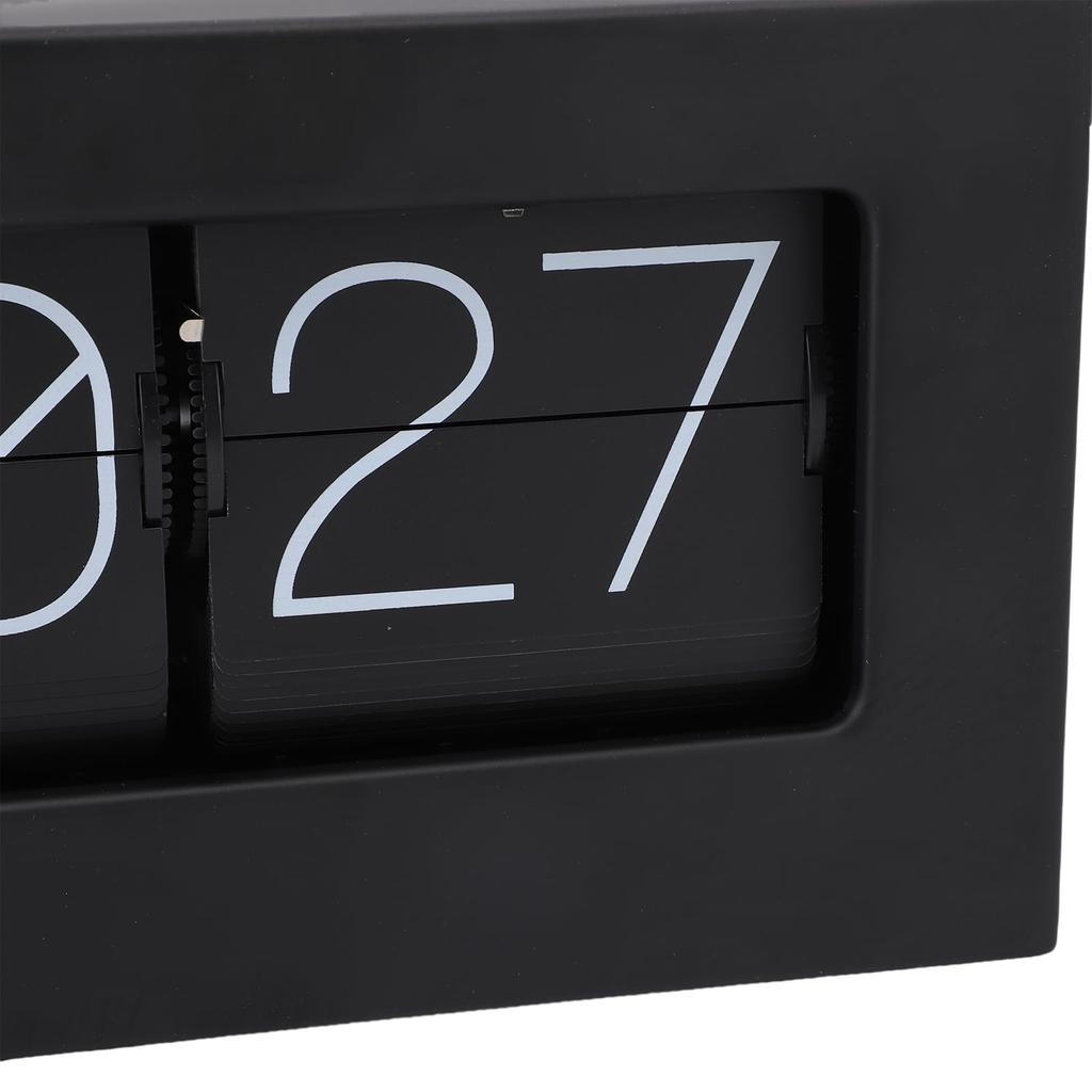 Asixxsix Flip Desk Clock, Retro Style Flip Clock, Automatic Rotating Vintage Flip, Classic Mechanical Battery Powered Digital Display, Desktop & Wall