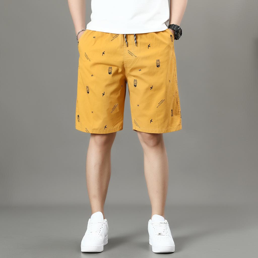 Men's Light Weight Beach Shorts Summer Casual Sweat Shorts Baggy Sports Wide Leg Print Gym Running Shorts