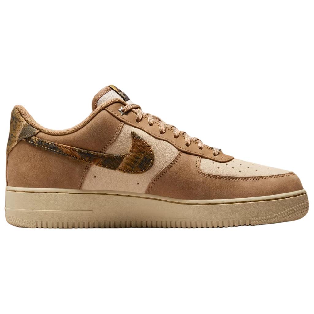 Nike Air Force 1 Leather Cushioning Low Top Skateboard Shoes Unisex Brown IO9803-200