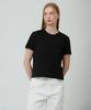 Pin Black Essential Round Short Sleeve T-Shirt Black