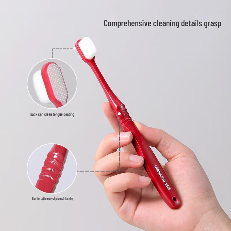 RAOYI Ultra-Soft Bristle Toothbrush 4-Pack