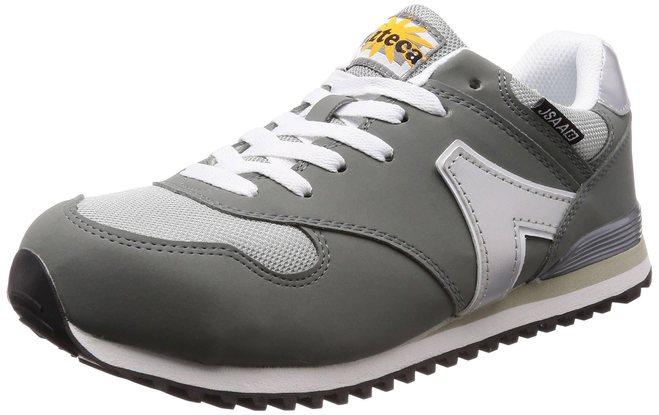 [GD JAPAN] Safety Shoes / Work Shoes Azteca Steel Toe Cap JSAA Class B Certified PVC Bumper 3E Gray 25 cm 3E
