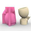 Vase Moulds Human Shape Silicone Material for Making Concrete Resin Flowerpot