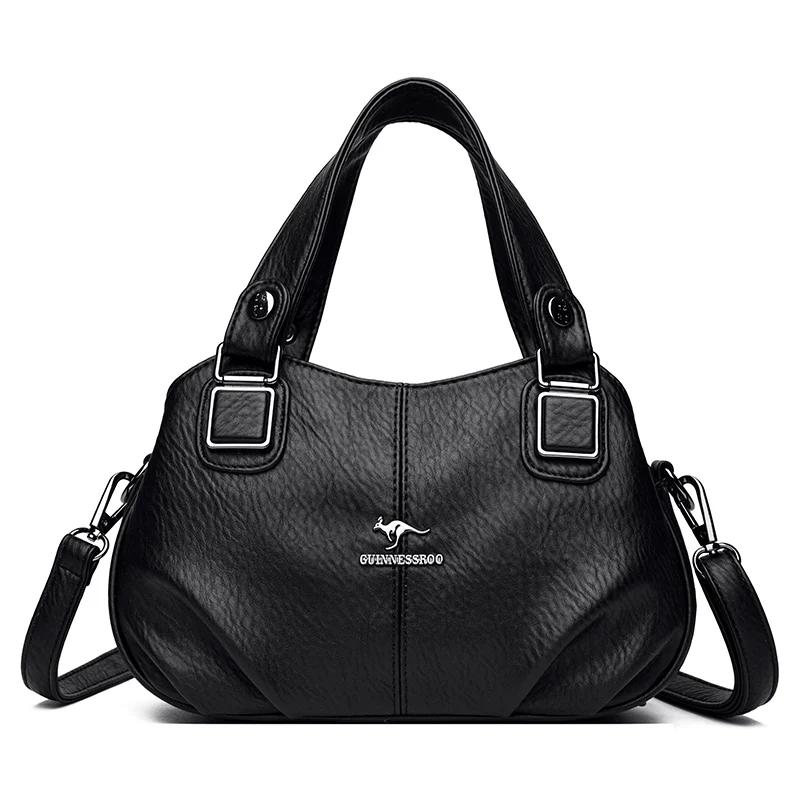 Fashion Women New Shoulder Crossbody Bags Ladies Brand Designer Handbag Female Large Capacity Solid Color Leather Messenger Bags