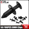 8MM Car Fastener Clip Automotive Plastic Push Rivet Clip Bumper Door Panel Fender Retainer Screw Clips For Universal Vehicles