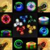 Glow in Dark LED Light Fidget Spinner Finger Toy Hand Spinner Stress Reduction and Anxiety Relief for Children