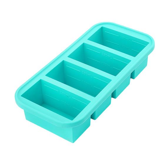 Силиконовый поднос для заморозки с крышкой, герметичный контейнер для заморозки супа, не содержащий бисфенол-А, экономящий место замораживающий лед