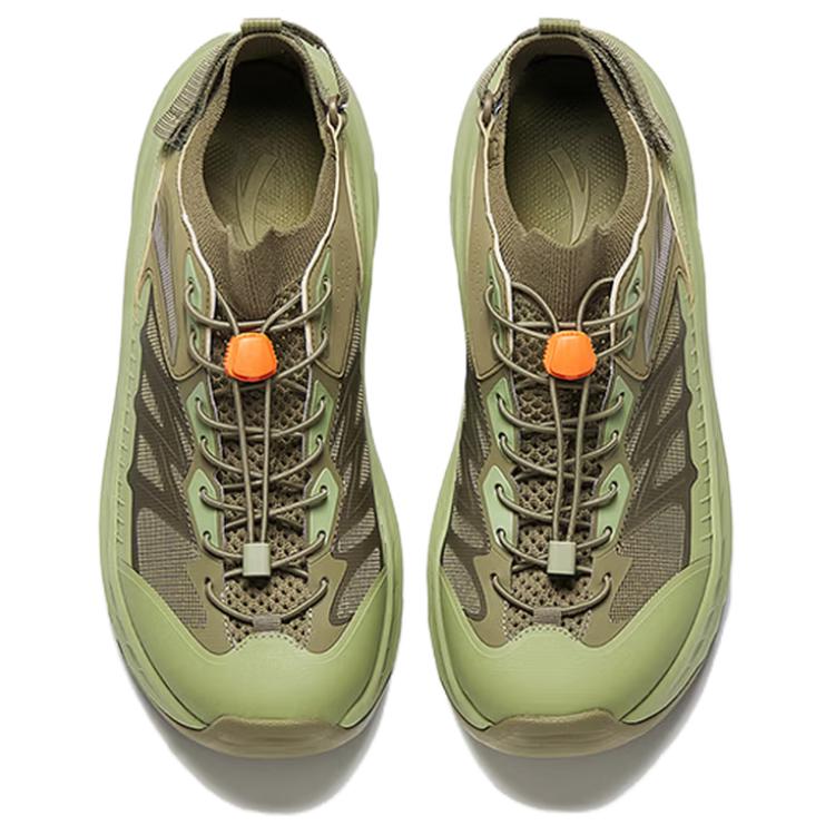 Anta Exploration Fabric Synthetic Leather Comfortable Splicing Gradient Non-Slip Waterproof Breathable Shock Absorbing Creek Shoes 912626602-5