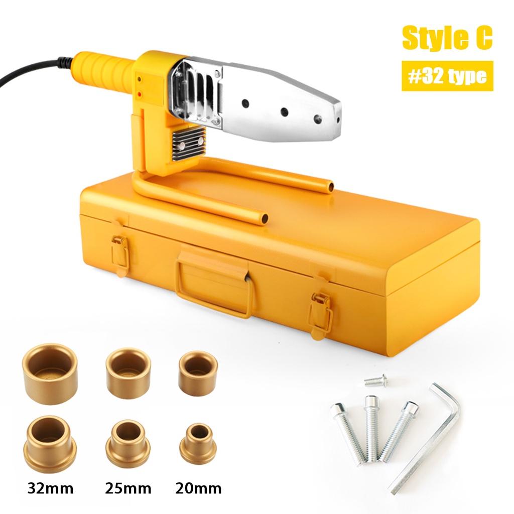 Svářečka trubek Topné nářadí 1500W svářečka Sada Pro PPR PB PE Plastové trubky Svařování PPR Horkovzdušná svářečka Regulace teploty
