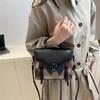 Textured bag women's new fashion highend handbag versatile shoulder large capacity messenger bag commuter bag