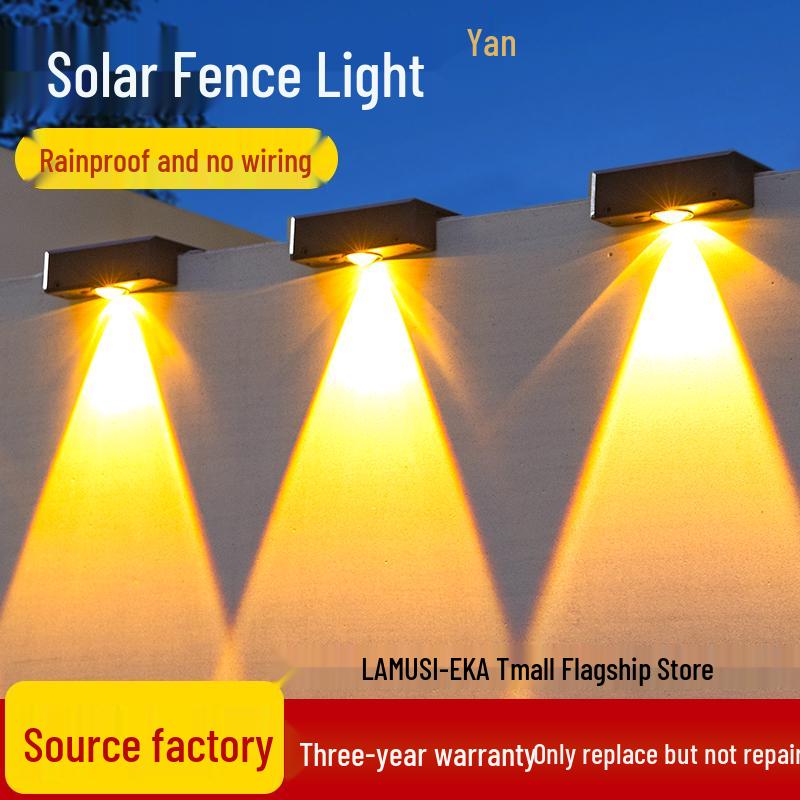 Solar Courtyard & Balcony Atmosphere Wall Spotlight