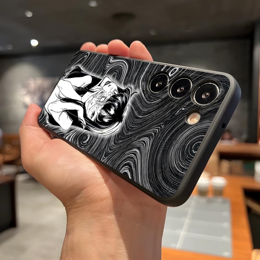 

Чехол для телефона I-Ito J-Junji T-Tomie Для Samsung A56 A36 A26 A16 A15 A25 A35 A55 A14 A34 A24 A54 Черный Мягкий Samsung A23