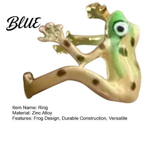 Animal Design Ring 1/3Pcs Frog-Shaped Set Alloy Electroplated Finger Frog