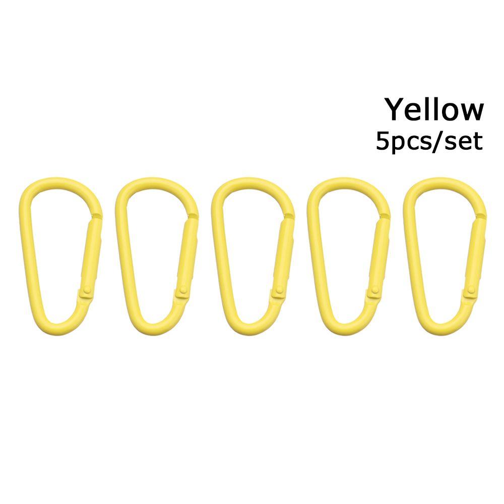 New Safety Multicolor Aluminium Buckle Keychain Alloy Carabiner Camping Hiking Hook Climbing Button