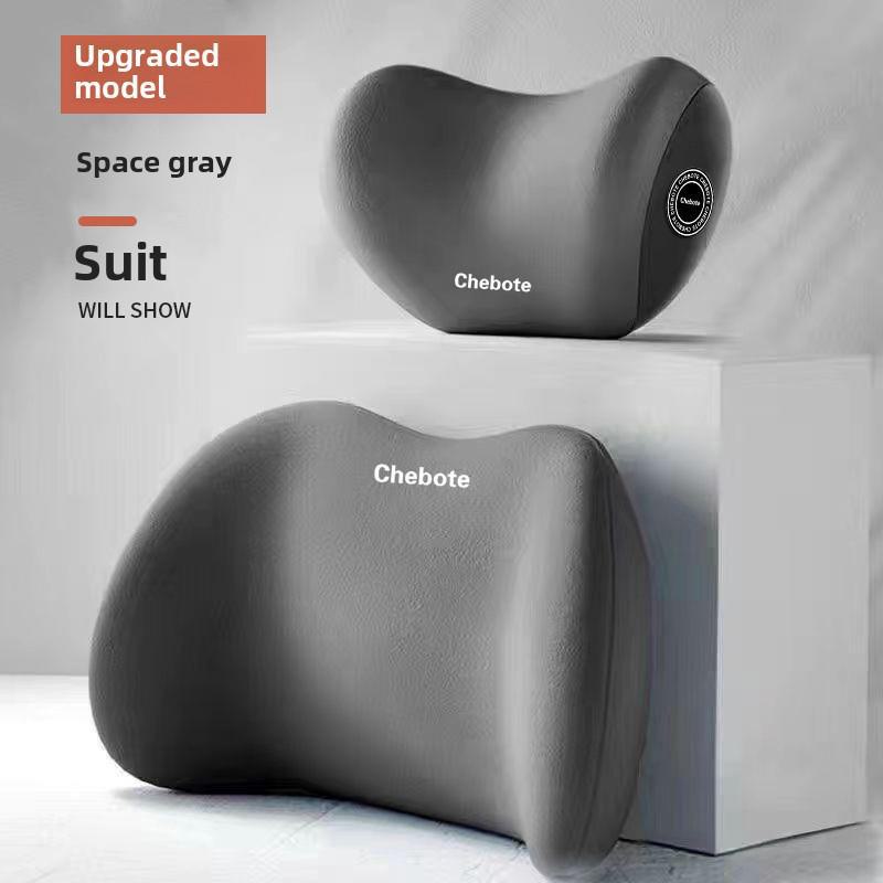 Memory Foam Car Headrest Pillow for Neck and Waist Support