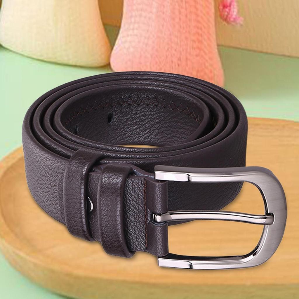 PU Leather Belt Length 120cm Men Belt for Jeans Accessories Work Outdoor