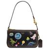 Plaza 18 10th Anniversary Brand Logo Cowhide Shoulder Bag Small Women's Brown