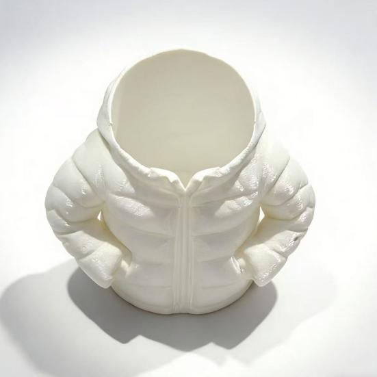 Down Jacket Pen Holder Desk Organizer Compact Storage Box for Pens Pencils Markers Creative Classroom Desk Accessory Student Gift