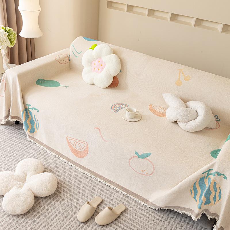 

Полотенце для дивана из синели, универсальный чехол для дивана Four Seasons, чехол для дивана с защитой от царапин, простой современный тканевый чехол для дивана 180*130CM