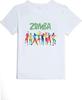 T.D.Well Fitness Hip Hop Dance Zumba Yoga Wear T-Shirt Top Short Sleeve (JP, Alphabet, L, White 6)