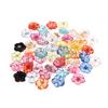 50 Pieces Acrylic Resin Rhinestone Clear Colorful Buttons Sewing Supplies