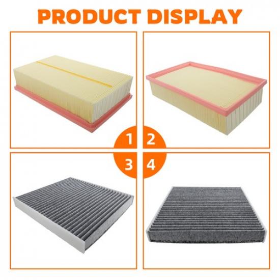 Air Filter & Cabin Filter For -2024 Volkswagen Jetta 2018- Tiguan 2.0L