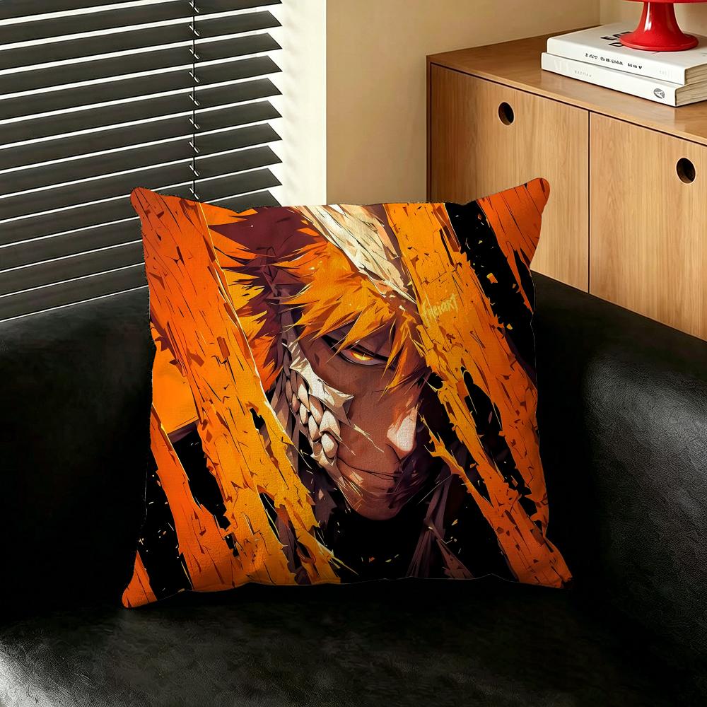 Anime BBLEACH Cushion Cover Creative Pillowcases for Interior Decoration Office Living Room Home Car Hot