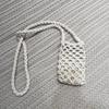 Women Fashion Small Crossbody Phone Bag Solid Color Hollow-out Lightweight Shoulder Handbag Crossbody Bags
