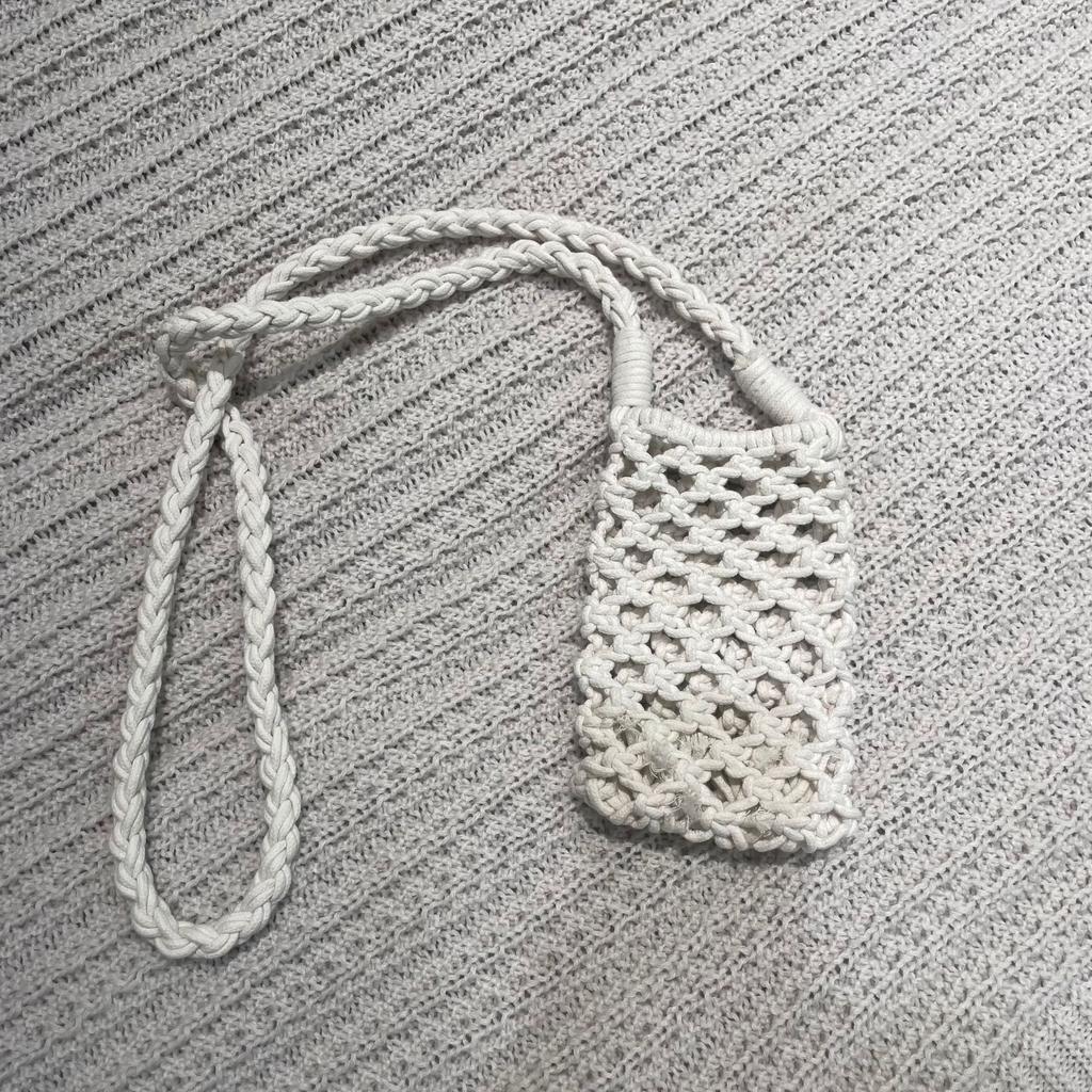 Women Fashion Small Crossbody Phone Bag Solid Color Hollow-out Lightweight Shoulder Handbag Crossbody Bags