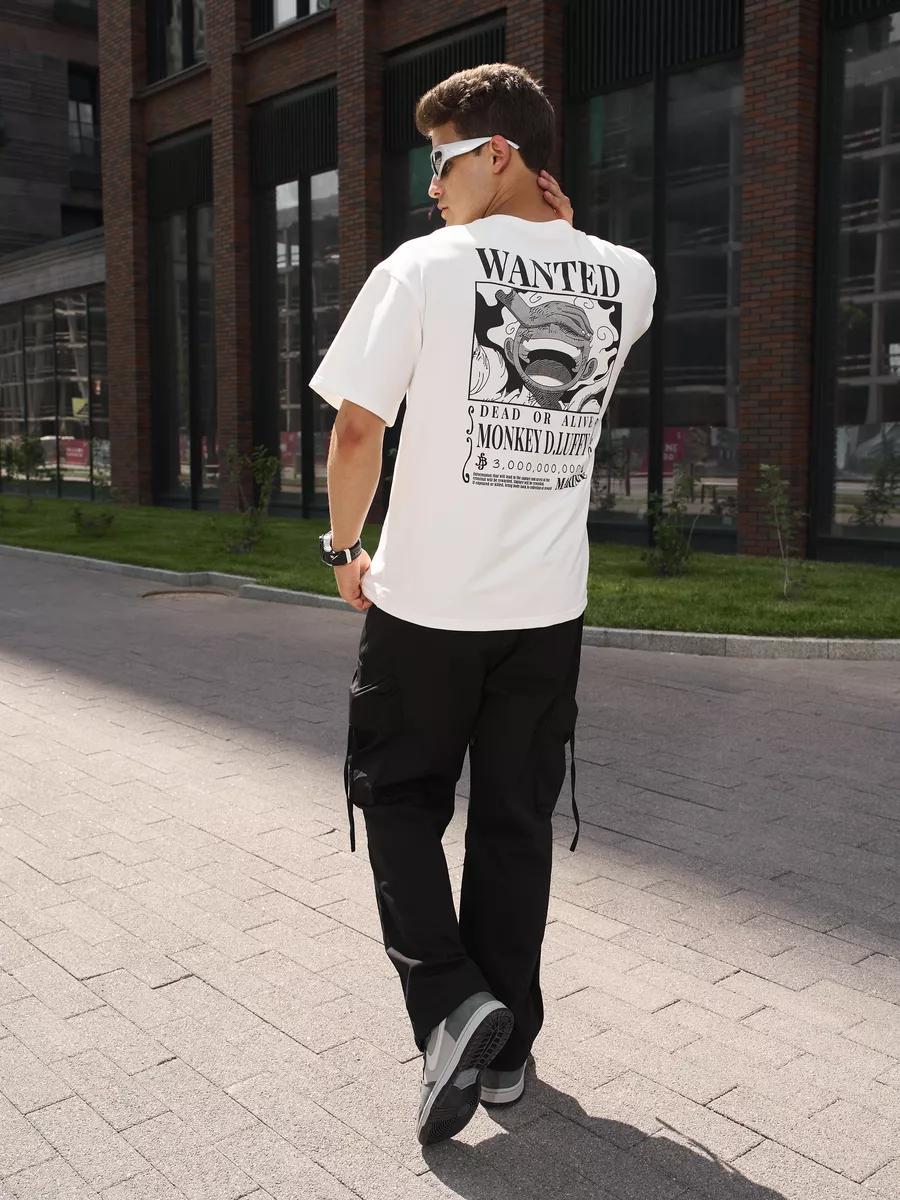 Oversized T-shirt with anime dragon print XL