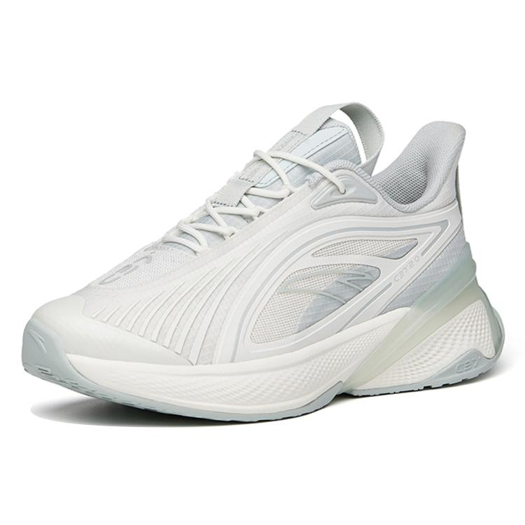 New Anta C37 2.0 Abrasion Resistant Slip Resistant Low Top Running Shoes Women's White Gray Green 122135537R-6