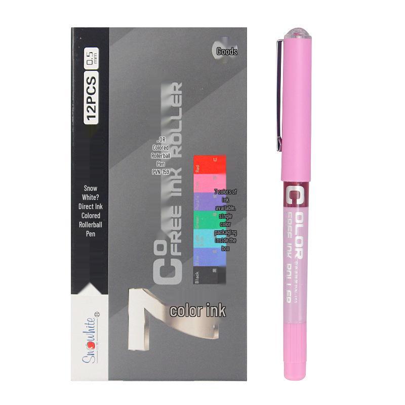 PVN-159 Red Needle-Type Gel Pen for Students, Signatures, and Office Use