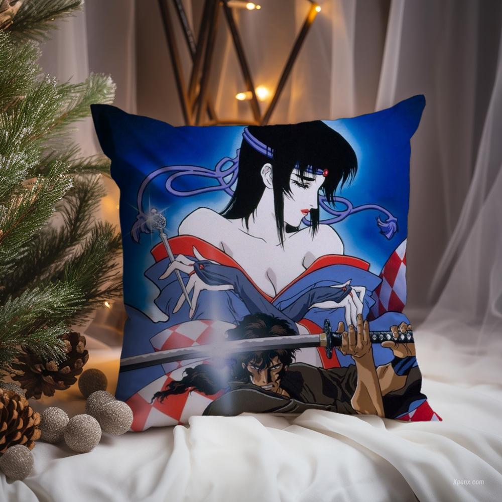 N-Ninja S-Scroll Game Cushion Cover Premium Comfort Reversible Pillow Cove -Two In One Design for Any Room & Car Interior