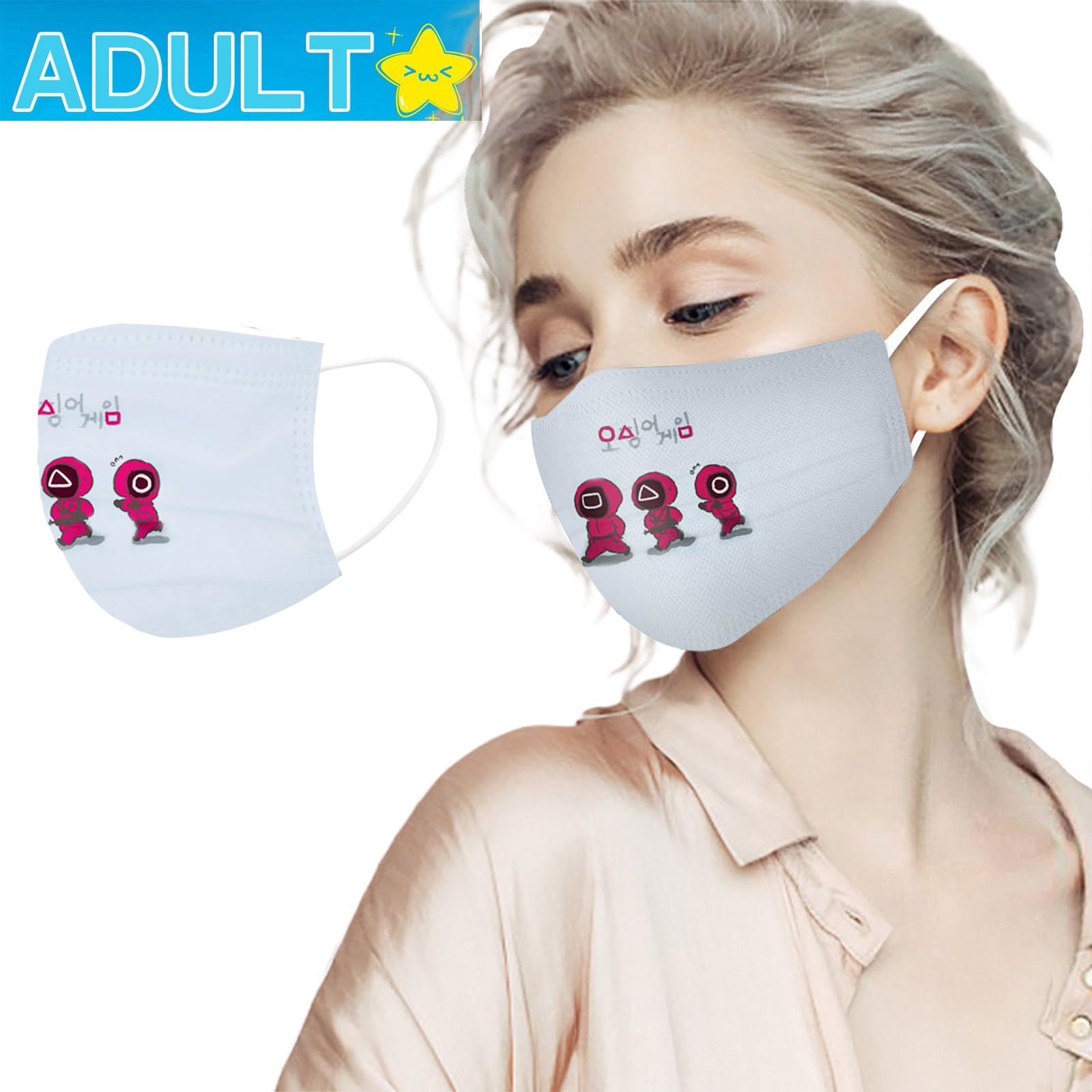 

Одноразовые трехслойные дышащие маски для лица для взрослых, 2021 г., 10/20/50 шт.