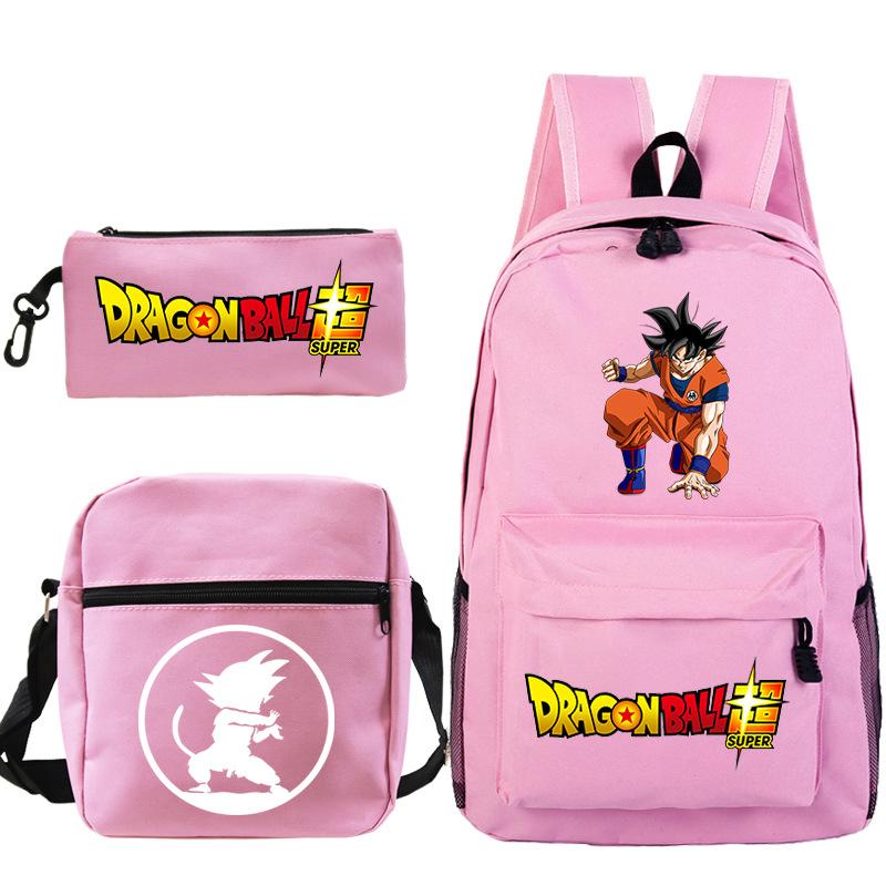 Dragon ball dragon ball three-piece set animation periphery new pencil case set leisure student backpack