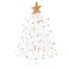 Mini Christmas Tree Crystal Desktop Decor Small Xmas Holiday Village Scene Table Decoration Christmas Supplies Five-