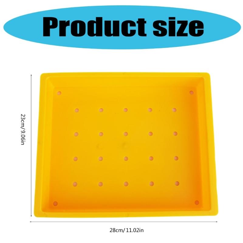Plastic Golf Tray Storage Box Golf Ball Dispenser Tray with Hole Portable Golf Practice Ball Holder Golfing Equipment