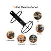Weinwandhalter, 12er-Pack Wandmontiertes Weinregal, Weinflaschenhalter Aus Metall Zur Weinaufbewahrung, Wanddekoration mit Weinthema