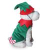 Striped holiday thickened pet supplies kitten puppy outing dog walking dress up winter heattech dog clothes
