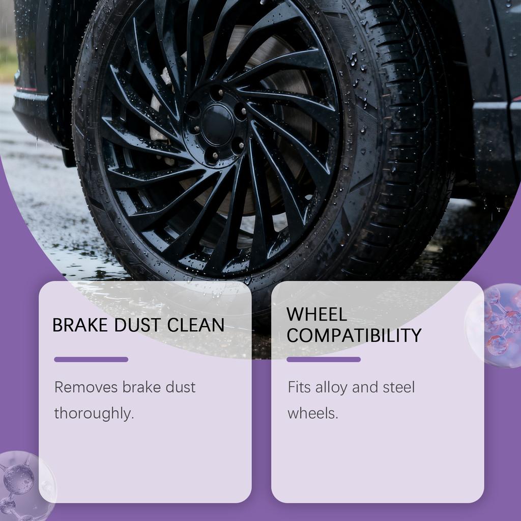 Car wheel cleaning spray, tire cleaning and maintenance spray, 120ml